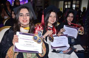 Chairman Punjab Higher Education Commission (PHEC) Prof. Dr. Iqrar Ahmad Khan addresses the 4th Convocation Ceremony 2026 of Aziz Fatimah Medical & Dental College (AFMDC).