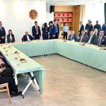 President Asif Ali Zardari attending a tea tasting session during his visit to Hunan Tea Group