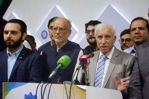 Federal Minister for Board of Investment Qaiser Ahmed Sheikh visiting Gujranwala Expo 2026 at Expo Centre