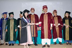 Successful student taking the Oath during 21st LUMHS convocation 2026 ceremony at Liaquat university of medial sciences jamshoro