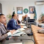 Federal Minister for National Food Security and Research, Rana Tanveer Hussain, chairing the National Wheat Oversight Committee meeting to review wheat procurement strategy and food security measures