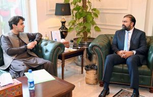 MNA Jamal Khan Raisani meeting with Balochistan Chief Minister Mir Sarfraz Bugti.