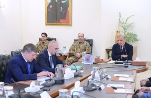 A business delegation of the European Union meets Prime Minister Muhammad Shehbaz Sharif.