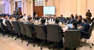 Representatives of Anjuman-e-Tajiran meeting with Balochistan Chief Minister Mir Sarfraz Bugti.