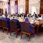 President Asif Ali Zardari chairing a meeting reviewing progress of Pakistan-China MoUs signed during his recent visits to China at the Chief Minister House