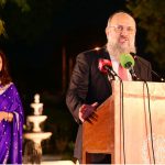 Federal Minister for Commerce Jam Kamal Khan addressing the Parsi community as Chief Guest at the Karachi Parsi Institute’s 133rd Founders’ Day ceremony