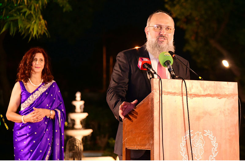 Federal Minister for Commerce Jam Kamal Khan addressing the Parsi community as Chief Guest at the Karachi Parsi Institute’s 133rd Founders’ Day ceremony