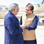 Federal Minister for Railways Muhammad Hanif Abbasi warmly receives Deputy Prime Minister and Foreign Minister Ishaq Dar upon his return from China, congratulating him on successful diplomatic engagements, a productive China visit, and the successful completion of the trilateral Foreign Ministers' Conference