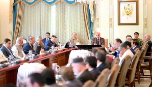 Prime Minister Muhammad Shehbaz Sharif chairs the meeting of the Federal Cabinet.