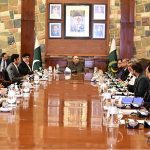 President Asif Ali Zardari chairing a briefing on Cadet College Petaro's development plans, academic modernisation and institutional priorities at the Chief Minister House