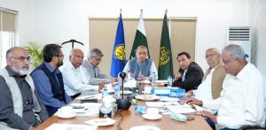 Federal Minister for Communications, Abdul Aleem Khan, reviewing NHA Projects at Regional Office Lahore.