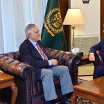 Chinese Ambassador to Pakistan, Jiang Zaidong called on the Deputy Prime Minister and Foreign Minister Senator Mohammad Ishaq Dar at MoFA
