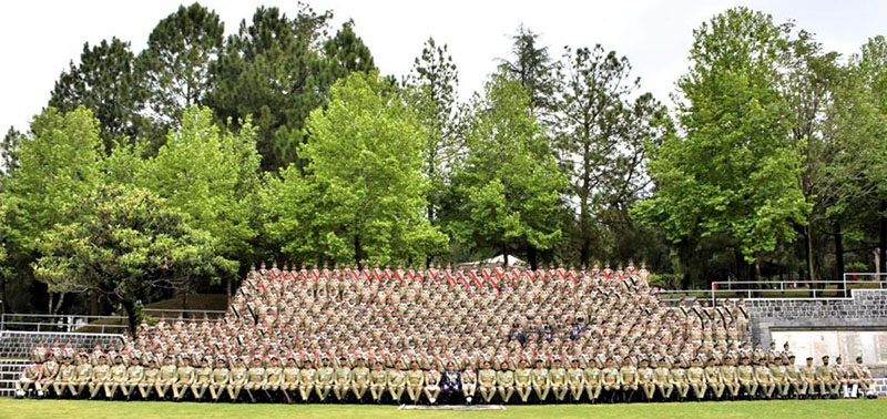 Passing Out parade of cadets of 153rd PMA Long Course, 38th Technical Graduate Course, 72nd Integrated Course, 15th Mujahid Course and 27th Lady Cadet Course was held at Pakistan Military Academy (PMA)