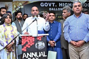 Provincial Minister for Education Punjab Rana Sikandar Hayat along with MPA Ch, Tariq Subahani formally inaugurate the Admission Campaign 2026 at Government High School Dalowali