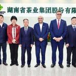 President Asif Ali Zardari in a group photograph at the Hunan Tea Group