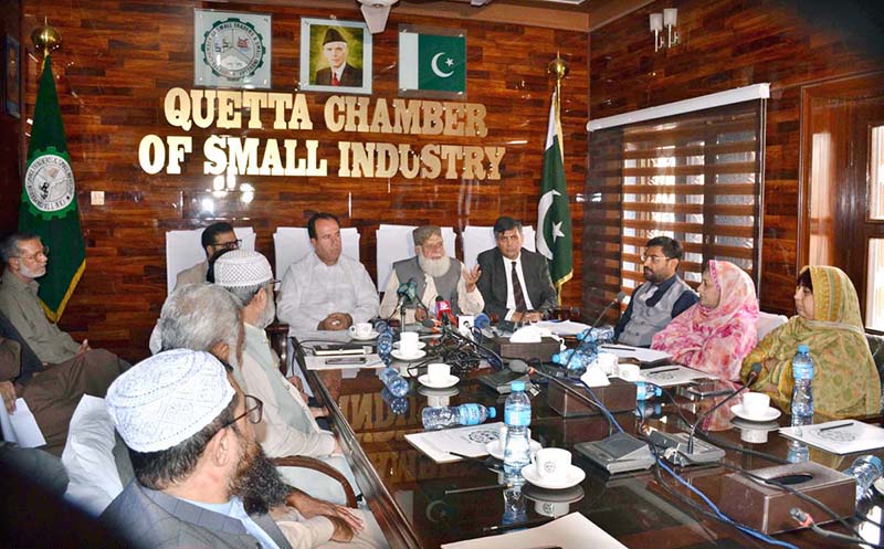 Federal Ombudsman Ghulam Sarwar Brohi addressing at the ceremony of appreciation certificate