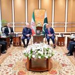 Prime Minister Muhammad Shehbaz Sharif held a meeting with the Iranian delegation led by the Honorable Speaker of the Iranian Consultative Assembly, Mr. Mohammad Bagher Ghalibaf at Islamabad Talks