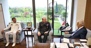 H.E. General Levent Ergun, Deputy Chief of Turkish General Staff called on Minister for Defence, Khawaja Muhammad Asif.