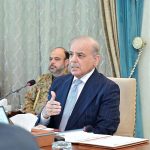 Prime Minister Muhammad Shehbaz Sharif addresses a special meeting of the Federal Cabinet