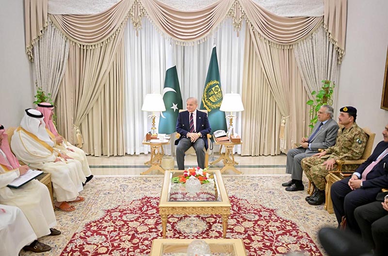 Finance Minister of the Kingdom of Saudi Arabia H.E. Muhammad bin Abdullah Al-Jadaan called on Prime Minister Muhammad Shehbaz Sharif