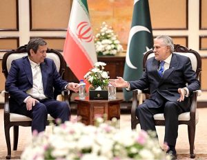 Governor of the Central Bank of Iran, Dr. Abdolnasser Hemmati called on the Deputy Prime Minister and Foreign Minister Senator Mohammad Ishaq Dar , on the sidelines of the Islamabad Talks