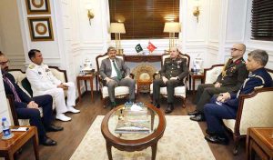 H.E. General Levent Ergun, Deputy Chief of Turkish General Staff called on Secretary Defence, Lt. Gen. Muhammad Ali HI(M) Retd. at Ministry of Defence.