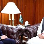 High Commissioner of Canada to Pakistan Tarik Ali Khan called on Speaker National Assembly Sardar Ayaz Sadiq at Parliament House