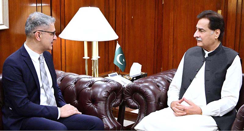 High Commissioner of Canada to Pakistan Tarik Ali Khan called on Speaker National Assembly Sardar Ayaz Sadiq at Parliament House