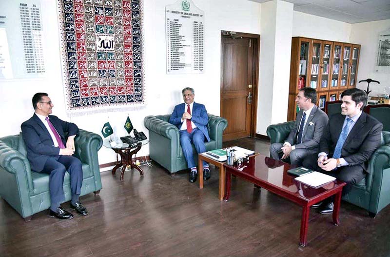 H.E. Sharifzoda Yusuf Toir, Ambassador of the Republic of Tajikistan to Pakistan called on Senator Azam Nazeer Tarar, Federal Minister for Law and Justice to discuss strengthening Pakistan–Tajikistan Cooperation in the legal and justice sector