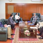 Federal Minister for National Food Security and Research, Rana Tanveer Hussain chairing a high-level meeting with IFAD to strengthen cooperation on agricultural development, food security and rural prosperity in Pakistan