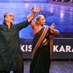 Renowned artist Sheema Kirmani performs a classical dance at International Dance Day celebrations at Arts Council of Pakistan