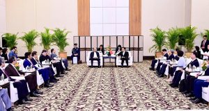 President Asif Ali Zardari in a meeting with Mr Feng Fei, Party Secretary, Hainan.