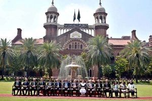 A high-level delegation from the Constitutional Court of the Republic of Turkey, led by President Kadir Ozkaya, visits the Lahore Museum on Mall Road.