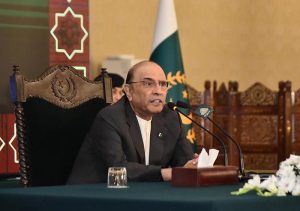 President Asif Ali Zardari addresses the participants of the National Workshop Balochistan-19 during an interactive session at Aiwan-e-Sadr.