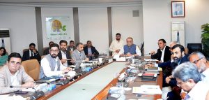 Federal Minister for Communications Abdul Aleem Khan visited NHA Headquarters and presides over a high level meeting on Gilgit Baltistan Road Network.