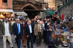 A nine-member delegation from the Constitutional Court of the Republic of Türkiye, led by its President Kadir Özkaya, visits the Walled City of Lahore Authority (WCLA) and toured several historic landmarks within the Walled City. The delegation included Justice Ridvan Güleç, Justice Recai Akyel, Secretary General Murat Azakli, Chief Rapporteur-Judge Abdullah Çelik, Rapporteur-Judges Gizem Ceren Demir Kosar, Özge Ulukaya, Sümeyye Kocaman, and Security Officer Ahmet Durmaz.