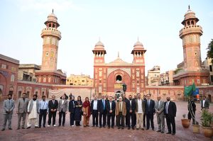 A nine-member delegation from the Constitutional Court of the Republic of Türkiye, led by its President Kadir Özkaya, visits the Walled City of Lahore Authority (WCLA) and toured several historic landmarks within the Walled City. The delegation included Justice Ridvan Güleç, Justice Recai Akyel, Secretary General Murat Azakli, Chief Rapporteur-Judge Abdullah Çelik, Rapporteur-Judges Gizem Ceren Demir Kosar, Özge Ulukaya, Sümeyye Kocaman, and Security Officer Ahmet Durmaz.