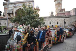 A nine-member delegation from the Constitutional Court of the Republic of Türkiye, led by its President Kadir Özkaya, visits the Walled City of Lahore Authority (WCLA) and toured several historic landmarks within the Walled City. The delegation included Justice Ridvan Güleç, Justice Recai Akyel, Secretary General Murat Azakli, Chief Rapporteur-Judge Abdullah Çelik, Rapporteur-Judges Gizem Ceren Demir Kosar, Özge Ulukaya, Sümeyye Kocaman, and Security Officer Ahmet Durmaz.