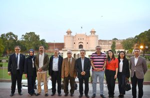 A nine-member delegation from the Constitutional Court of the Republic of Türkiye, led by its President Kadir Özkaya, visits the Walled City of Lahore Authority (WCLA) and toured several historic landmarks within the Walled City. The delegation included Justice Ridvan Güleç, Justice Recai Akyel, Secretary General Murat Azakli, Chief Rapporteur-Judge Abdullah Çelik, Rapporteur-Judges Gizem Ceren Demir Kosar, Özge Ulukaya, Sümeyye Kocaman, and Security Officer Ahmet Durmaz.