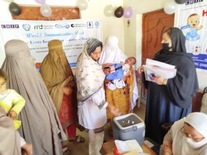 Awareness camps set up in suburban areas of Peshawar in commemoration of Immunization Week