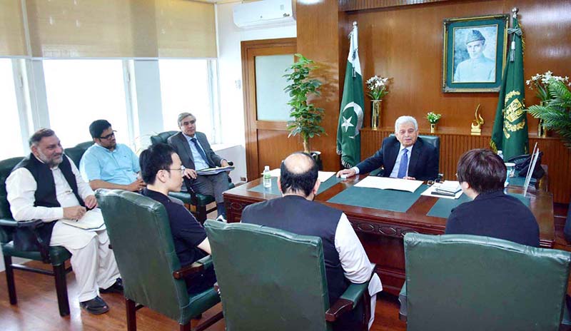 Federal Minister for National Food Security & Research Rana Tanveer Hussain chairs a meeting with a Chinese delegation on livestock cooperation, buffalo embryo exports, and promotion of Pakistan's elite dairy breeds