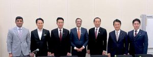 Ambassador Abdul Hameed along with the members of Japan Pakistan Friendship League