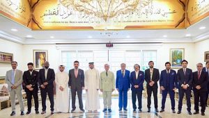A delegation of Tameer Group Qatar led by its founder Muhammad Hussain Al Ali calls on Prime Minister Muhammad Shehbaz Sharif.