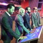 Defence Minister Khawaja Muhammad Asif and Federal Minister for Information and Broadcasting Attaullah Tarar launching picture book “Marka-e-Haq” (The Battle of Truth) at Pak-China Friendship Centre