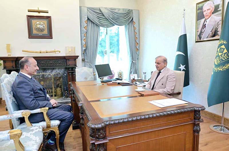 Federal Minister for Climate Change Dr. Musadik Masood Malik calls on Prime Minister Muhammad Shehbaz Sharif