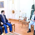 H.E. Farid Turab Oglu Ahmadov, Justice Minister of Azerbaijan calls on Prime Minister Muhammad Shehbaz Sharif
