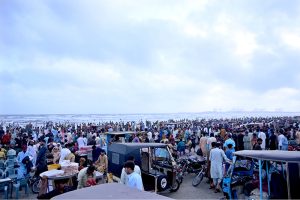 A large number of people throng at Seaview enjoying the second day of Eidul Azha festivities
