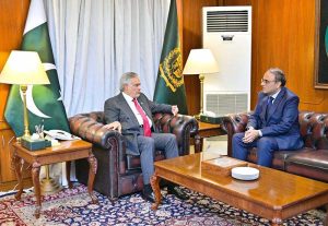 Pakistan’s Ambassador-designate to the Islamic Republic of Iran, Imran Ahmed Siddiqui, called on Deputy Prime Minister and Foreign Minister Senator Mohammad Ishaq Dar at the Ministry of Foreign Affairs.