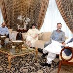 U.S. Consul General, Stetson Sanders calls on the Chairman Senate, Syed Yousaf Raza Gilani