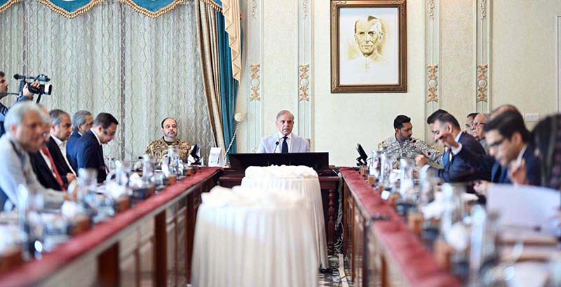 Prime Minister Muhammad Shehbaz Sharif chairs the progress review meeting on reforms in housing sector